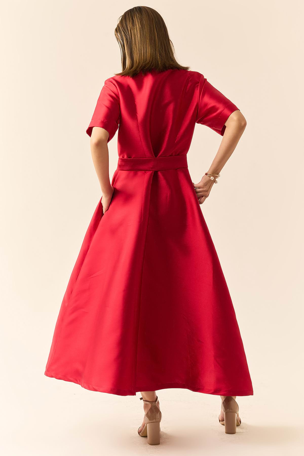 Eliana Dress in Mikado Silk