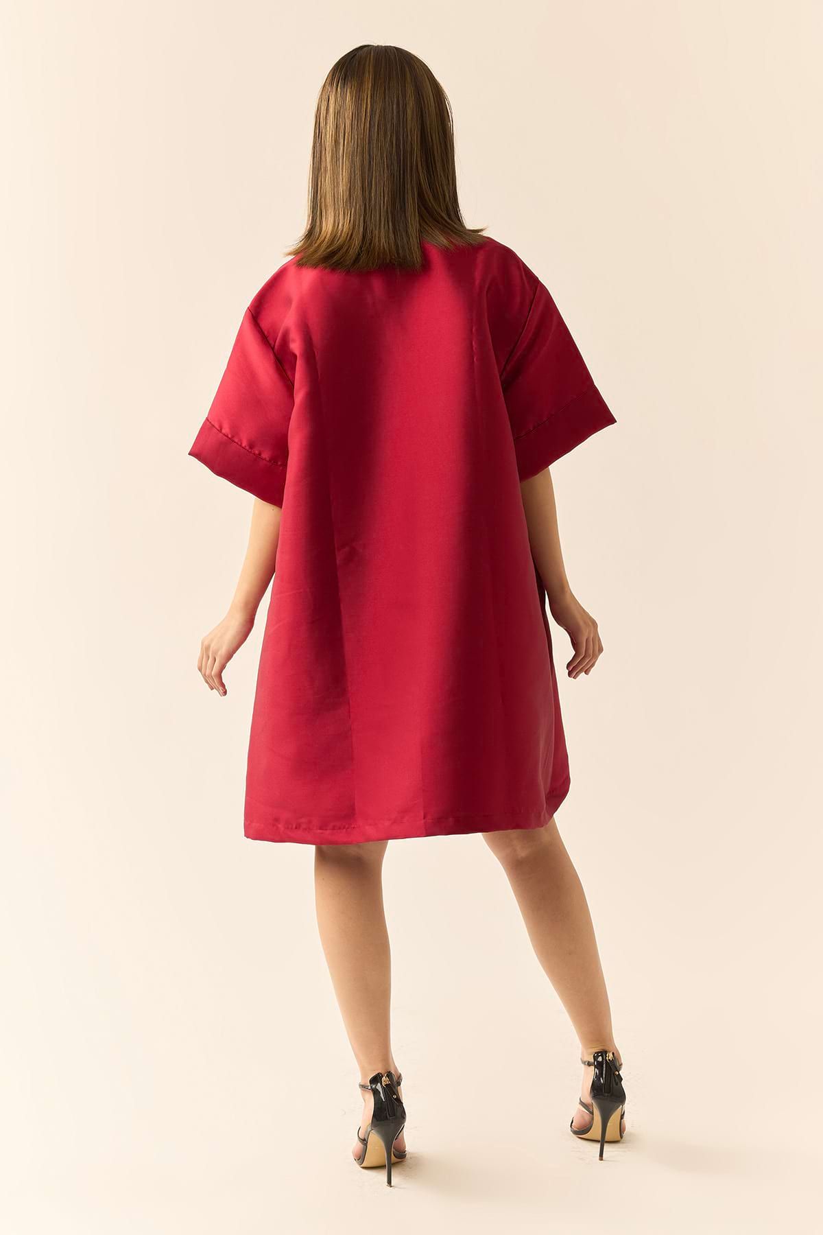 Indira Dress in Mikado Silk