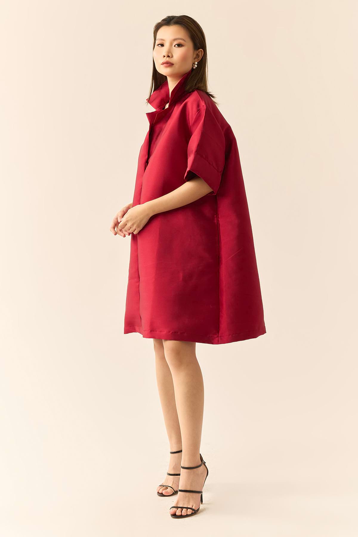 Indira Dress in Mikado Silk